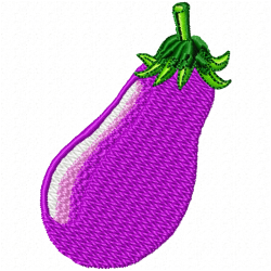 Eggplants Embroidery Design 5 Eggplants Embroidery Design 5